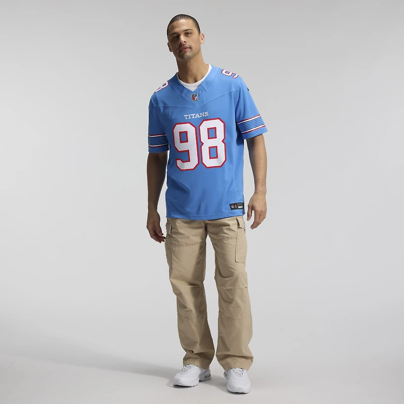 Men's Nike Jeffery Simmons White Tennessee Titans Vapor F.U.S.E. Sewn Down Limited Jersey