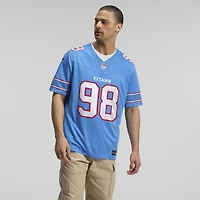 Maillot Nike Jeffery Simmons blanc Tennessee Titans Vapor F.U.S.E. édition limitée cousue