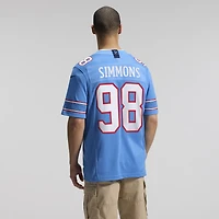 Maillot Nike Jeffery Simmons blanc Tennessee Titans Vapor F.U.S.E. édition limitée cousue