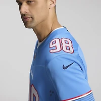 Maillot Nike Jeffery Simmons blanc Tennessee Titans Vapor F.U.S.E. édition limitée cousue