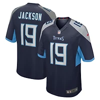 Men's Nike Jha'Quan Jackson  Navy Tennessee Titans Game Jersey