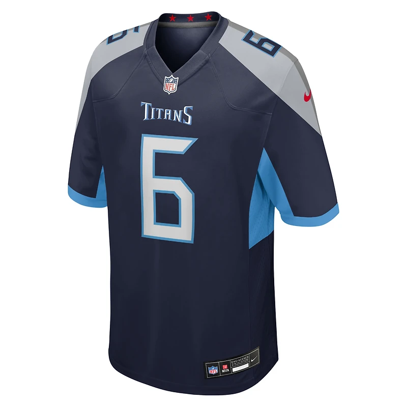 Maillot Nike Joey Slye bleu marine pour homme, équipe des Titans du Tennessee