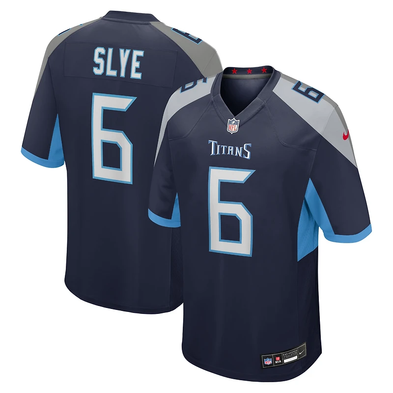 Maillot Nike Joey Slye bleu marine pour homme, équipe des Titans du Tennessee