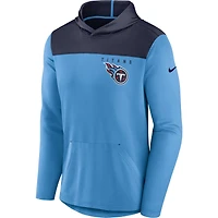 Sweat à capuche léger Nike pour homme, bleu clair/marine, Tennessee Titans Athletic Lockup