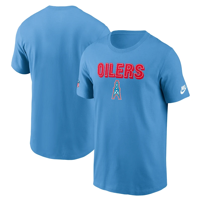 Men's Nike Light Blue Tennessee Titans Alt Pack Onside Conversion Performance T-Shirt