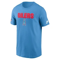 T-shirt Nike bleu clair pour homme, Alt Pack Onside Conversion Performance, Tennessee Titans