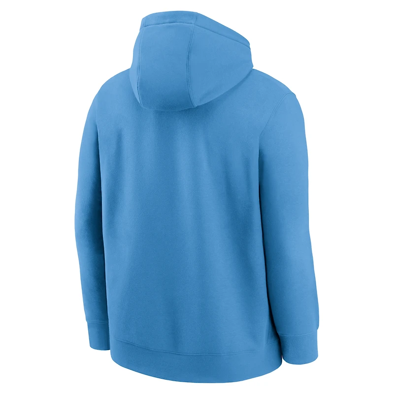 Men's Nike Light Blue Tennessee Titans Best Season Rewind Club Pullover Hoodie