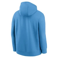 Men's Nike Light Blue Tennessee Titans Best Season Rewind Club Pullover Hoodie