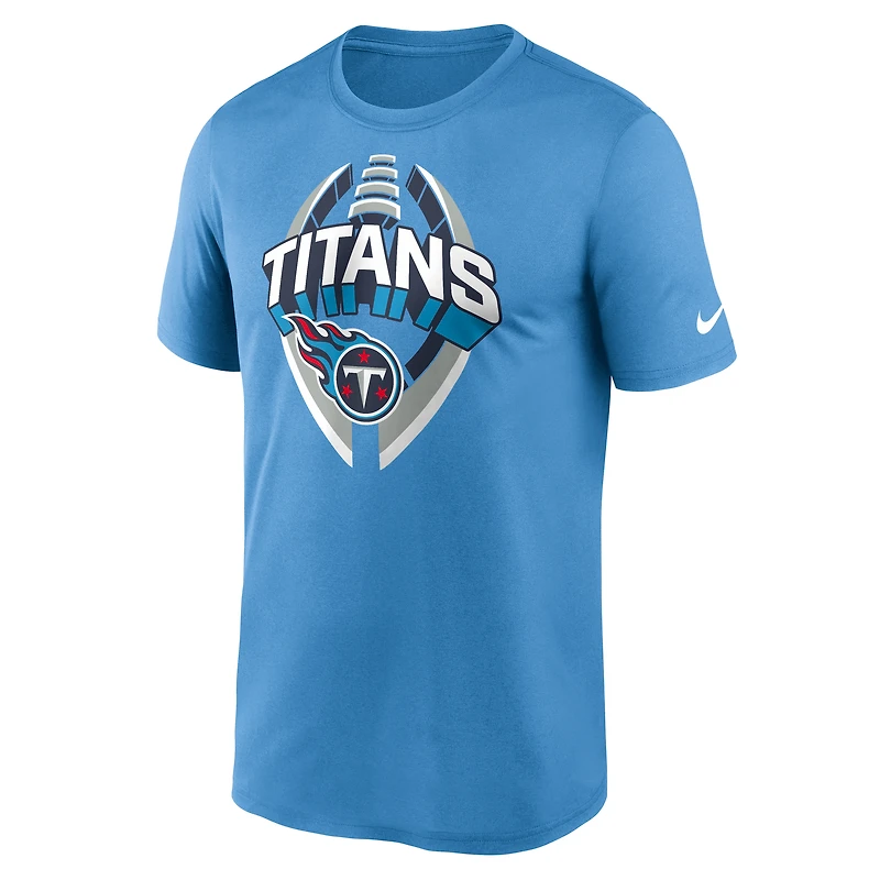 T-shirt Nike bleu clair Tennessee Titans Legend Icon Performance pour homme
