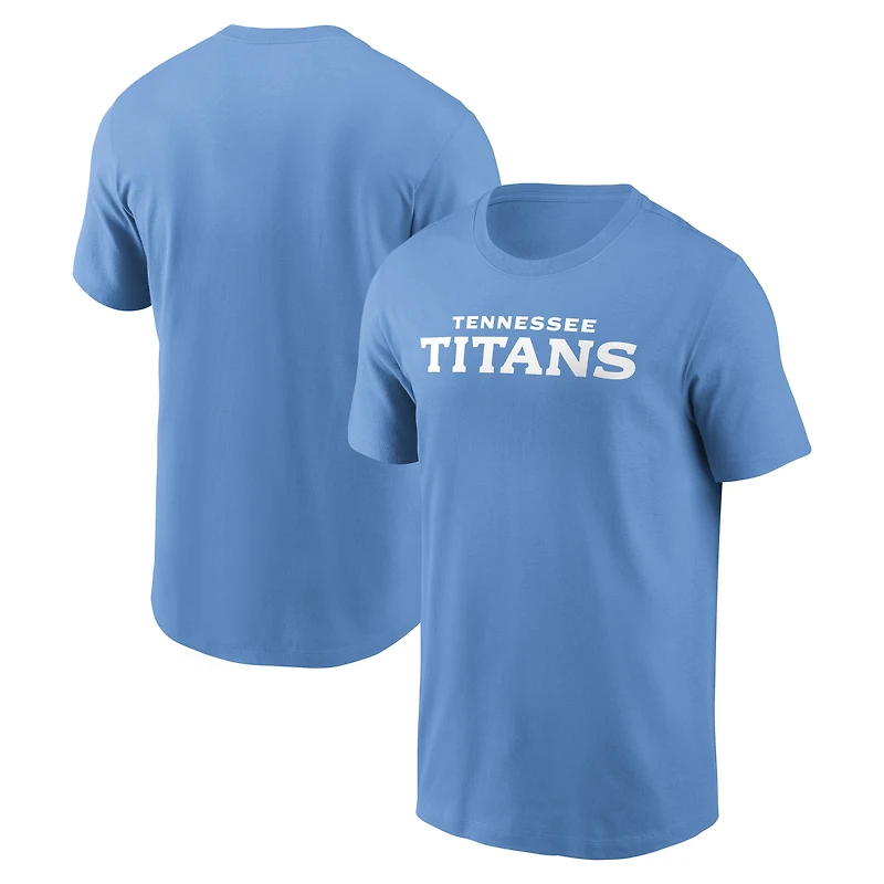 Men's Nike White Tennessee Titans Primetime Wordmark Essential T-Shirt