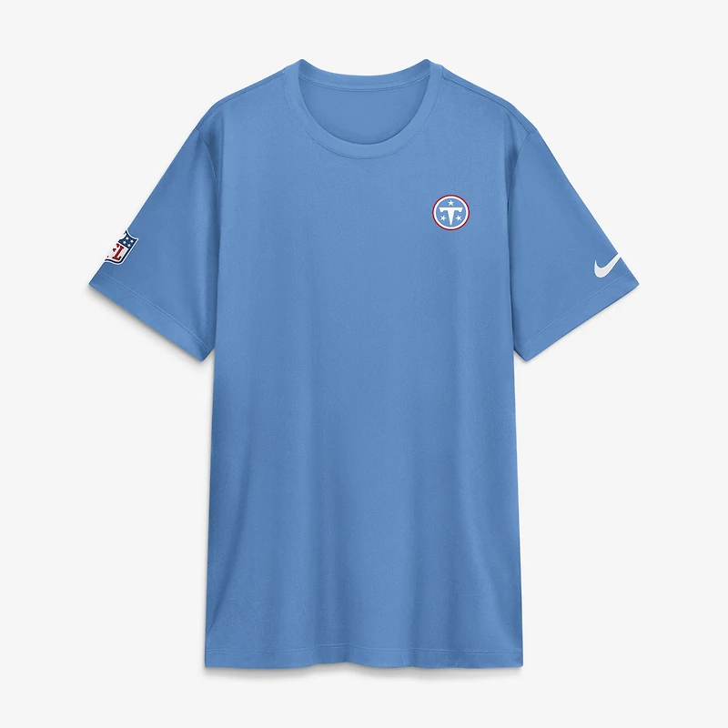 Men's Nike Light Blue Tennessee Titans Sideline Legend Small Logo Dri-FIT T-Shirt