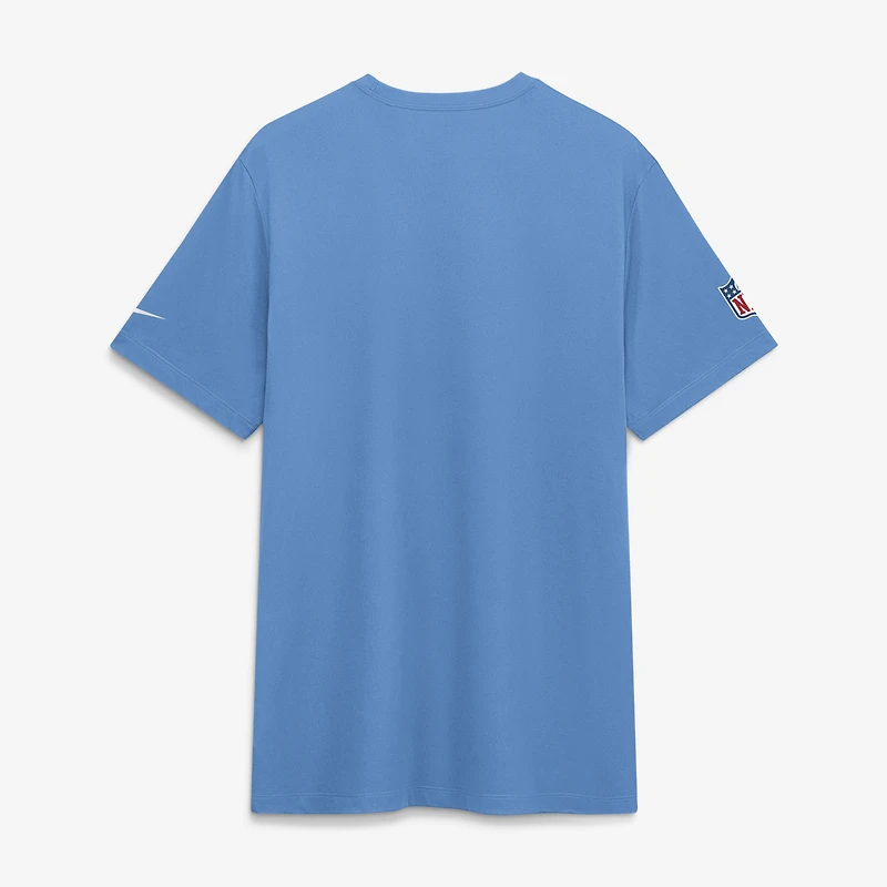 Men's Nike Light Blue Tennessee Titans Sideline Legend Small Logo Dri-FIT T-Shirt
