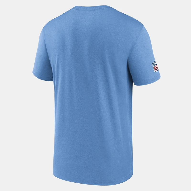 Men's Nike Light Blue Tennessee Titans Sideline Legend Small Logo Dri-FIT T-Shirt