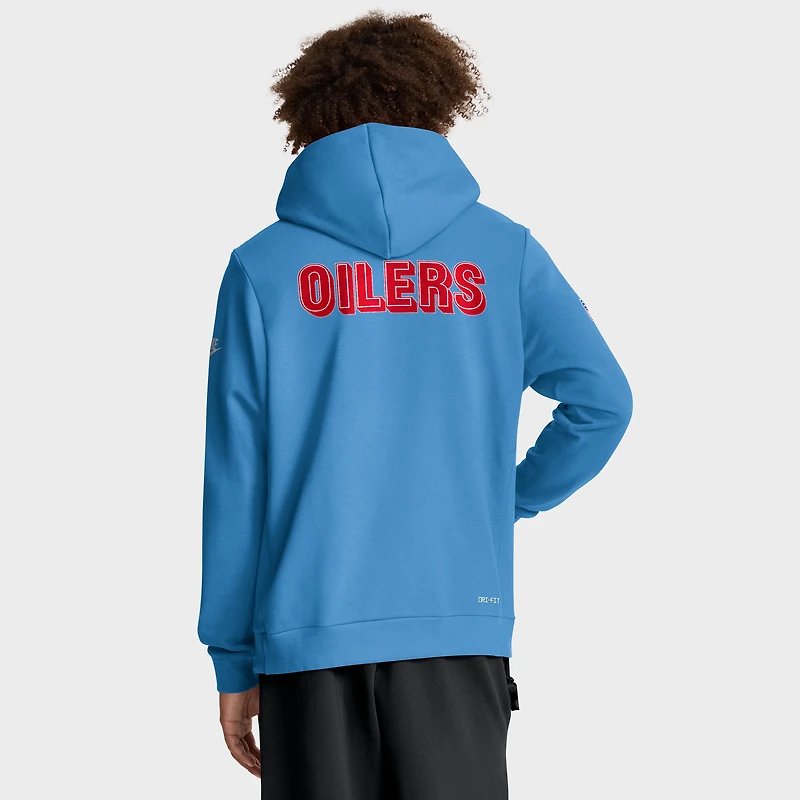 Men's Nike Light Blue Tennessee Titans Sideline Standard Issue Alt 2 Dri-FIT Hoodie