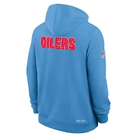 Men's Nike Light Blue Tennessee Titans Sideline Standard Issue Alt 2 Dri-FIT Hoodie
