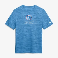 Men's Nike Light Blue Tennessee Titans Velocity Ball Carrier Dri-FIT T-Shirt