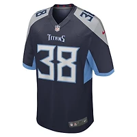 Men's Nike L'Jarius Sneed  Navy Tennessee Titans Team Game Jersey