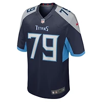 Men's Nike Lloyd Cushenberry III  Navy Tennessee Titans Game Jersey