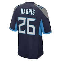 Maillot Nike Marcus Harris bleu marine pour homme des Titans du Tennessee