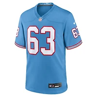 Maillot Nike Mike Munchak bleu clair pour homme, joueur retraité des Titans du Tennessee, match alternatif