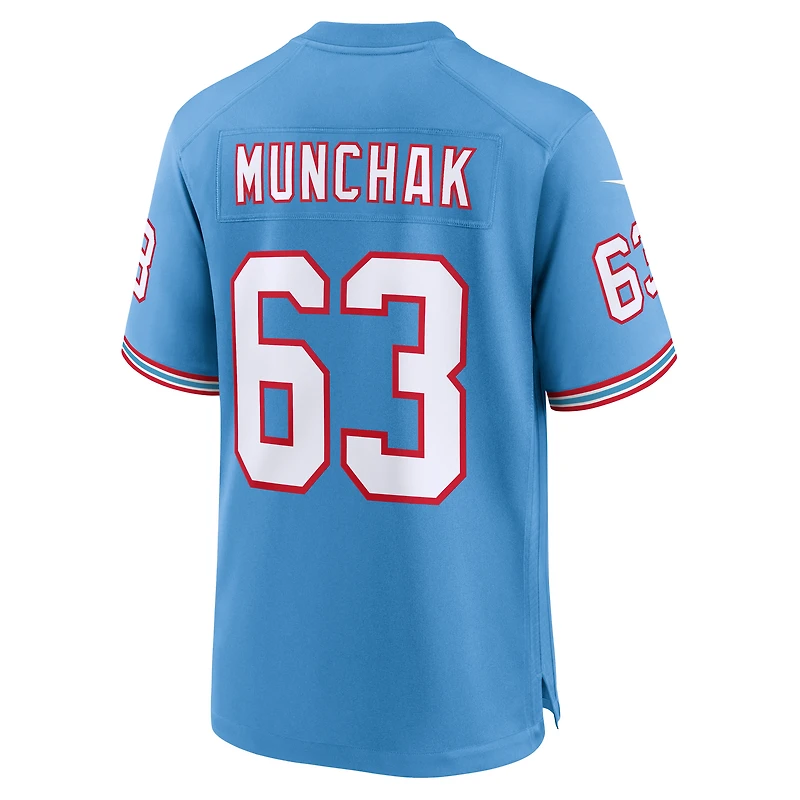 Men's Nike Mike Munchak Light Blue Tennessee Titans Retired Player Alternate Game Jersey