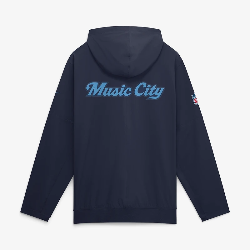Veste anorak demi-zip Nike pour homme, collection Rivalries 2026 des Tennessee Titans, bleu marine