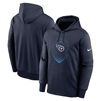 Sweat à capuche Nike pour hommes, bleu marine, Tennessee Titans Icon Performance