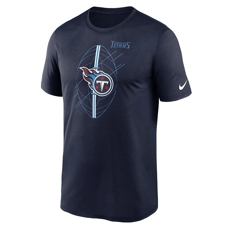 T-shirt Performance Nike Tennessee Titans Legend Icon pour homme, bleu marine