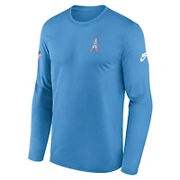Men's Nike Navy Tennessee Titans Legend Oilers Throwback Dri-FIT Long Sleeve T-Shirt