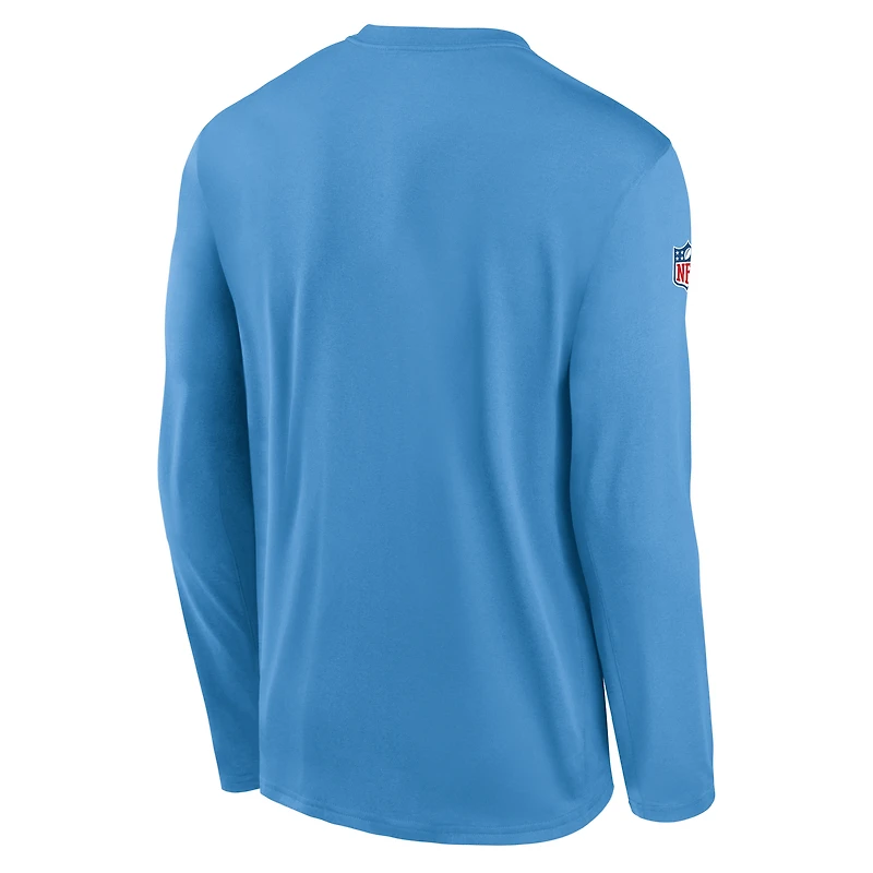 Men's Nike Navy Tennessee Titans Legend Oilers Throwback Dri-FIT Long Sleeve T-Shirt