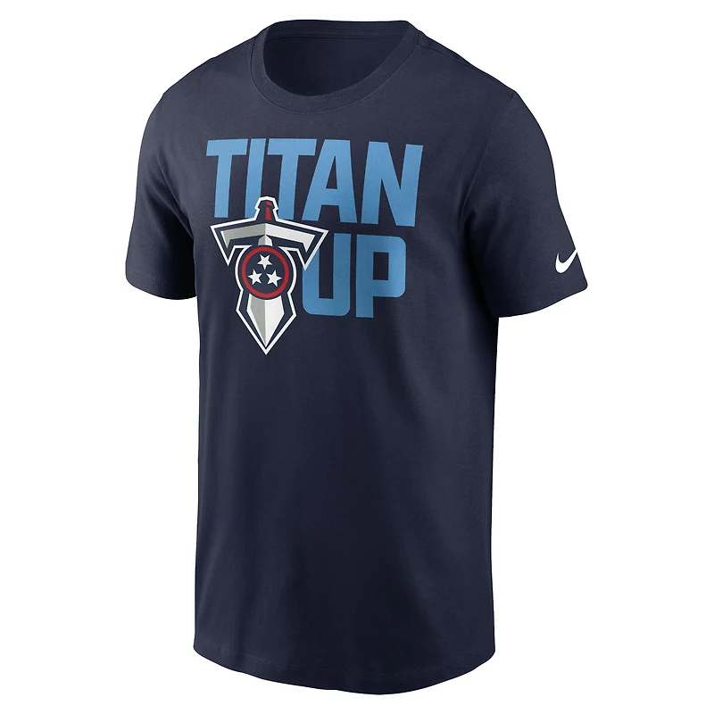 Men's Nike  Navy Tennessee Titans Local Essential T-Shirt