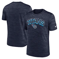 T-shirt Nike Velocity Performance bleu marine Tennessee Titans pour homme