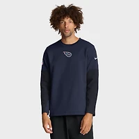 Men's Nike Navy Tennessee Titans Sideline Coach Therma-FIT Long Sleeve T-Shirt