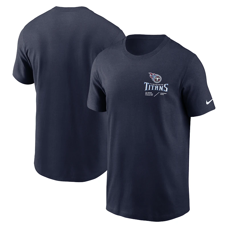NUT TITAN NAVY HOMMES NIKE INFOGRAPHIE LOCKUP TEAM TEE À MANCHES COURTES TEEMENCR