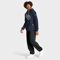 Men's Nike Navy Tennessee Titans Sideline Standard Issue Initial Home Dri-FIT Hoodie