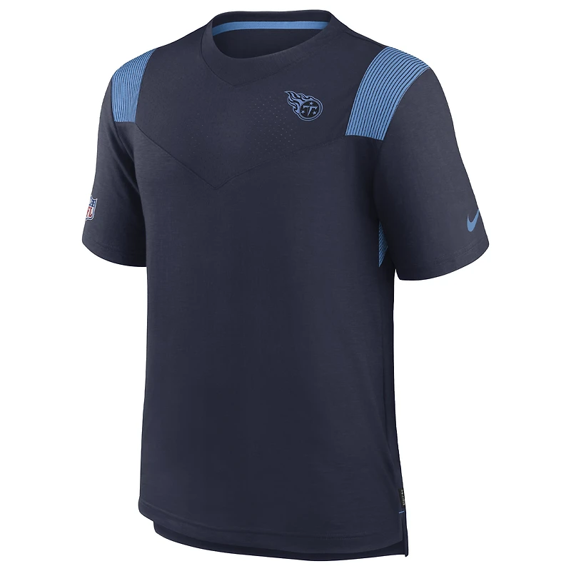 Men's Nike Navy Tennessee Titans Sideline Tonal Logo Performance Player T-Shirt