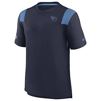 Men's Nike Navy Tennessee Titans Sideline Tonal Logo Performance Player T-Shirt