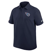 Polo tissé Nike Dri-FIT bleu marine Tennessee Titans pour homme