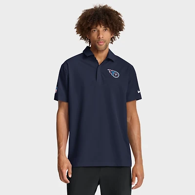 Polo tissé Nike Dri-FIT bleu marine Tennessee Titans pour homme