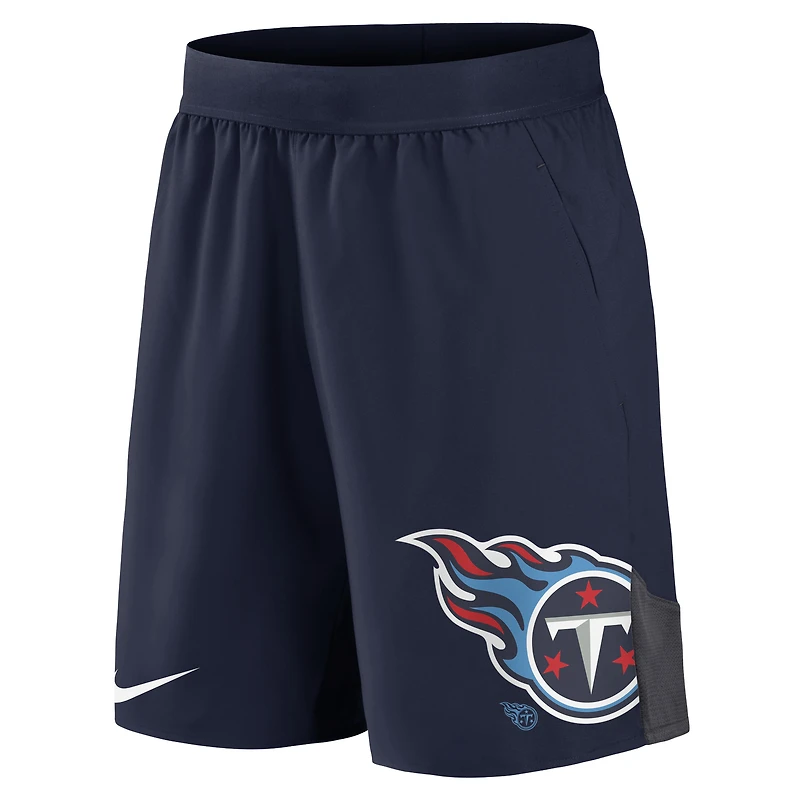 Short Nike Tennessee Titans Stretch Performance pour homme - Bleu marine