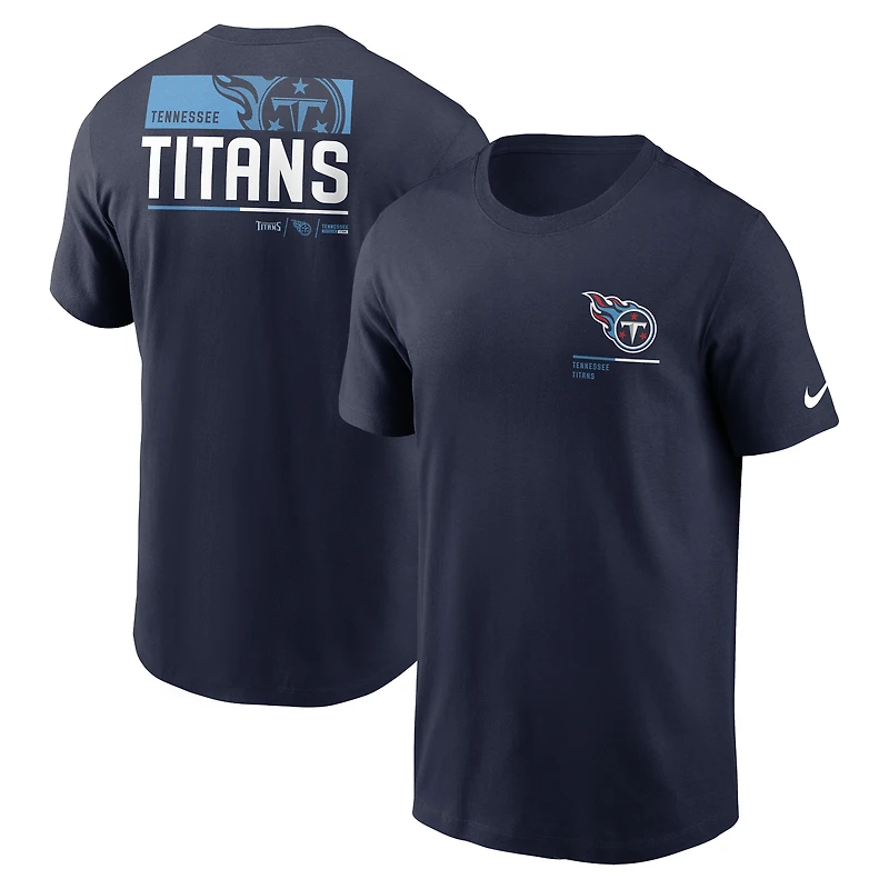 T-SHIRT À MANCHES COURTES NUT TITAN MARINE POUR HOMMES NIKE TEAM INCLINE TEEMENCR