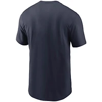 T-shirt Nike Tennessee Titans Team Wordmark pour homme, bleu marine