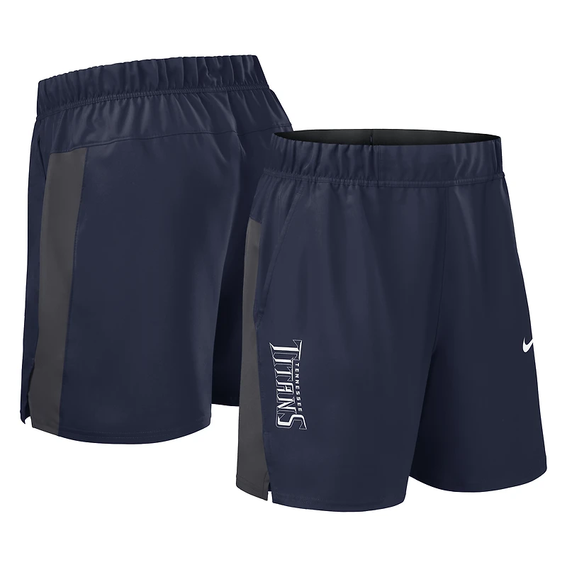 Men's Nike Navy Tennessee Titans Woven Victory Dri-FIT Shorts