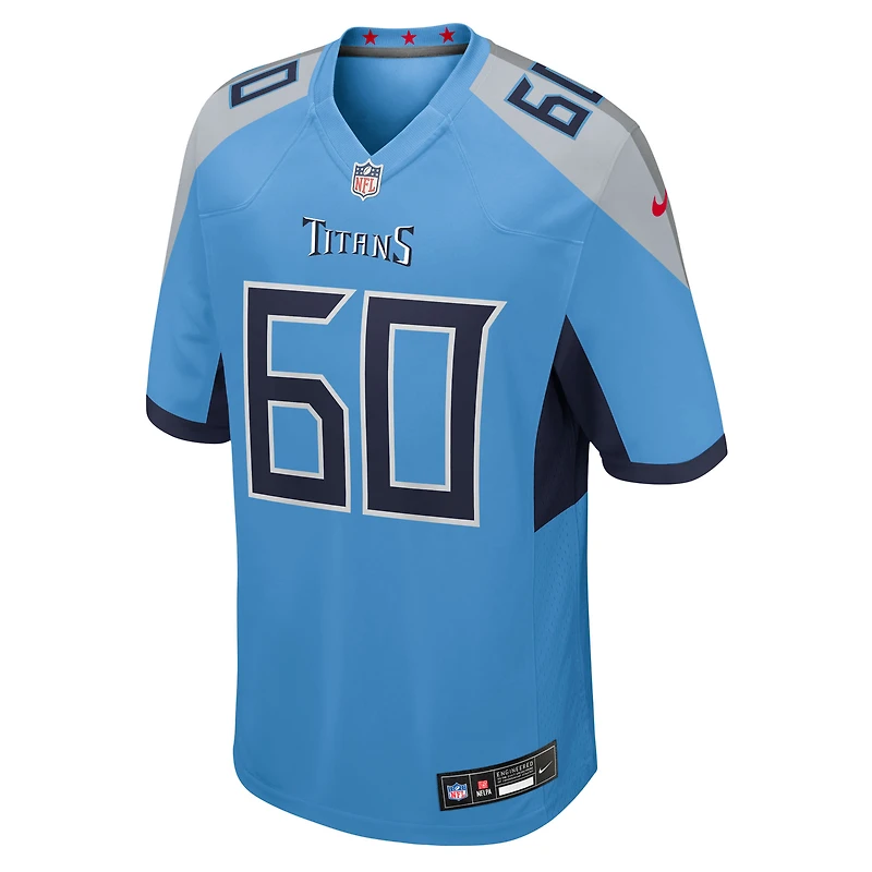 Maillot Nike Sam Mustipher bleu clair pour homme des Titans du Tennessee