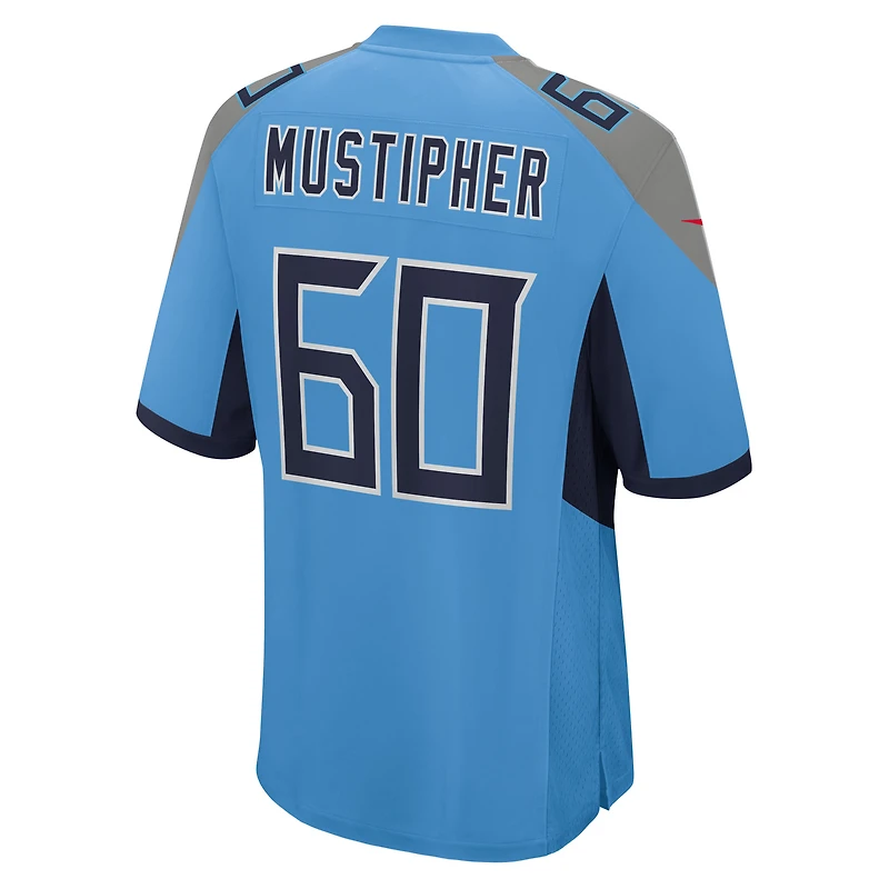 Maillot Nike Sam Mustipher bleu clair pour homme des Titans du Tennessee