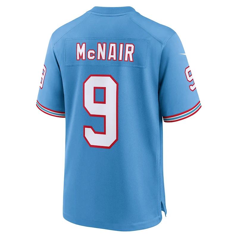 Maillot Nike Steve McNair bleu clair pour homme, joueur retraité des Titans du Tennessee, match alternatif