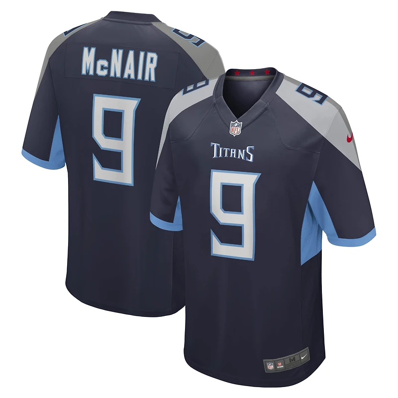 Maillot de joueur retraité Nike Steve McNair pour hommes, bleu marine, Tennessee Titans Game