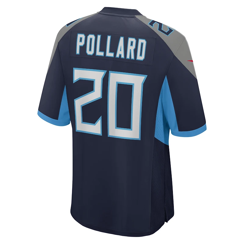 Maillot de joueur jeu Nike Tony Pollard pour hommes, bleu marine, Tennessee Titans
