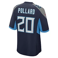 Maillot de joueur jeu Nike Tony Pollard pour hommes, bleu marine, Tennessee Titans