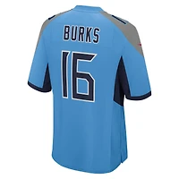 Men's Nike Treylon Burks  Light Blue Tennessee Titans Team Game Jersey